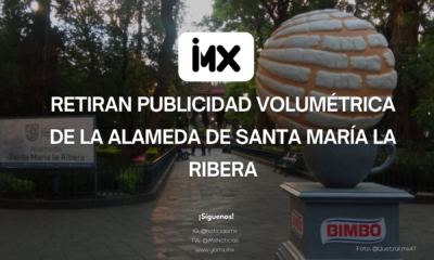 Retiran publicidad volumétrica de la Alameda de Santa María la Ribera