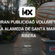 Retiran publicidad volumétrica de la Alameda de Santa María la Ribera